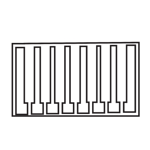 piano keys icon