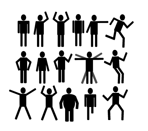 Pictograms people Man Icon Sign Symbol Pictogram