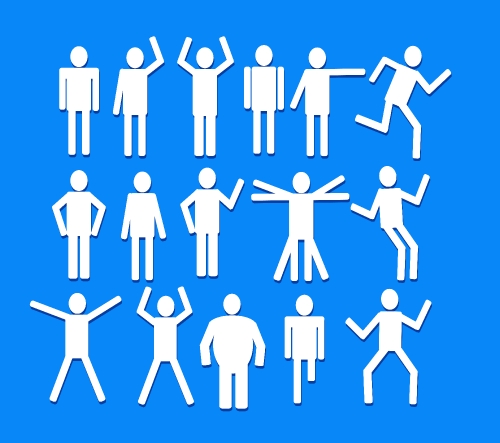 Pictograms people Man Icon Sign Symbol Pictogram