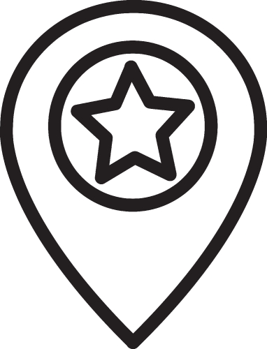 Pin Location icon sign