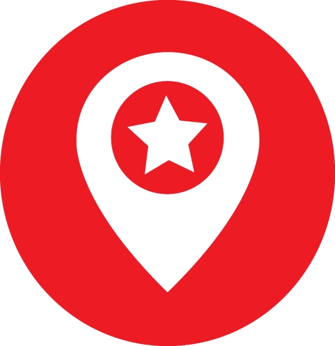 Pin Location icon sign