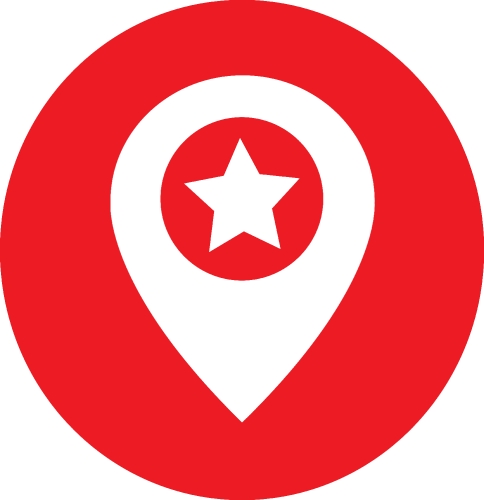 Pin Location icon sign