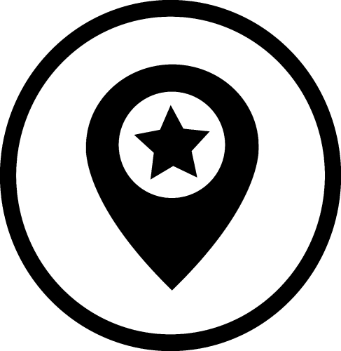 Pin Location icon sign