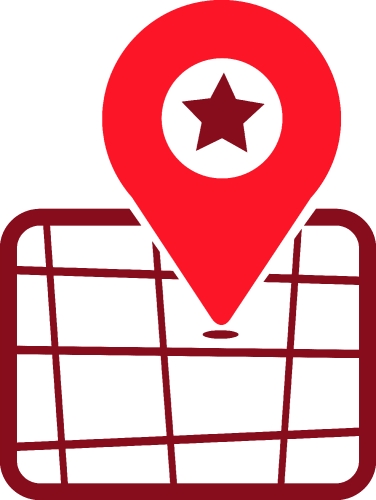 Pin location icon sign symbol design