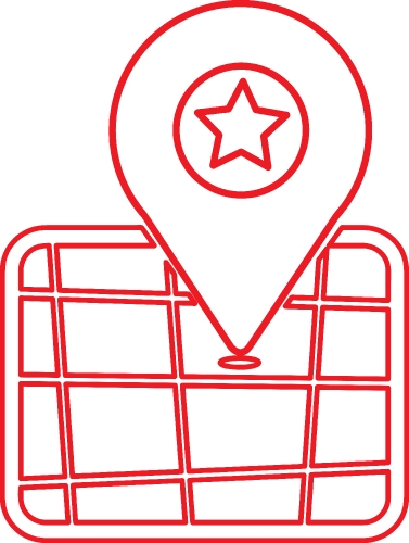 Pin location icon sign symbol design