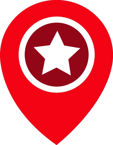 Pin location icon sign symbol design