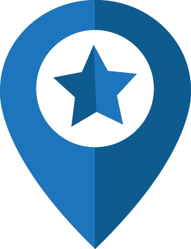 Pin sign Location icon