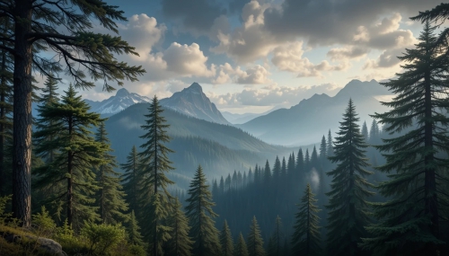 Pine Forest Picture Background Wallpapers  16042025 (20)