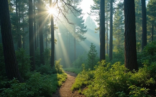 Pine Forest Picture Background Wallpapers  16042025 (22)