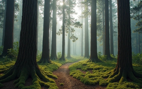 Pine Forest Picture Background Wallpapers  16042025 (23)