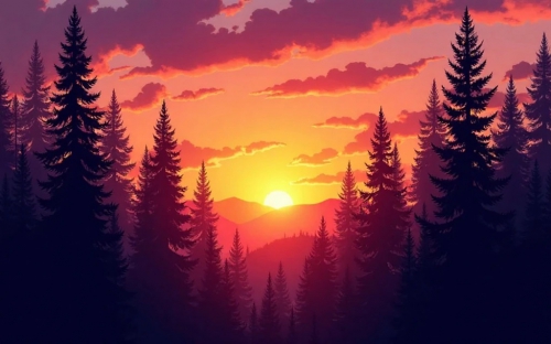 Pine Forest Picture Background Wallpapers  16042025 (29)