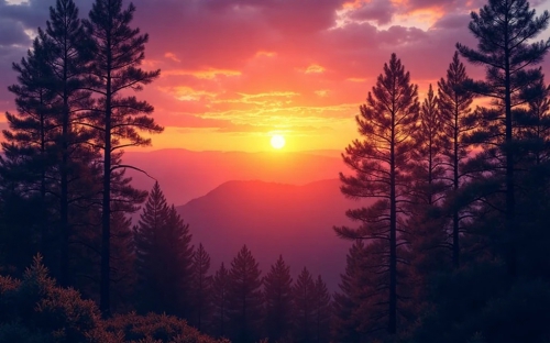 Pine Forest Picture Background Wallpapers  16042025 (30)