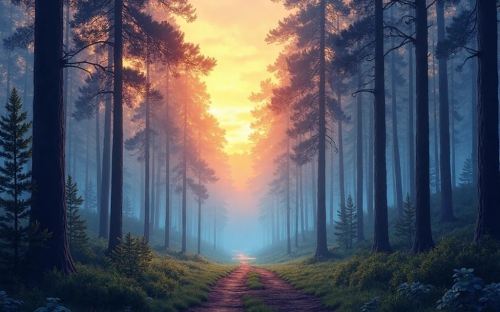 Pine Forest Picture Background Wallpapers  16042025 (36)