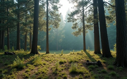 Pine Forest Picture Background Wallpapers  16042025 (52)