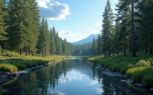 Pine Forest Picture Background Wallpapers Free images 27032025 (15)