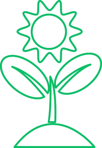 Plant icon sign symbol design