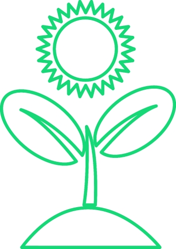 Plant icon sign symbol design