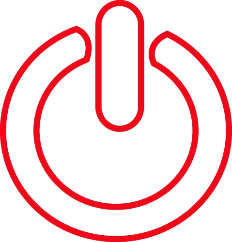 Power icon sign symbol design