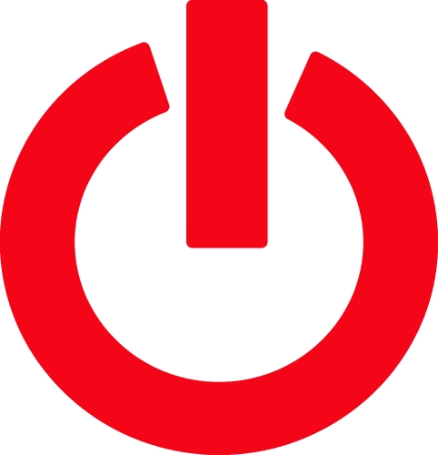 Power icon sign symbol design