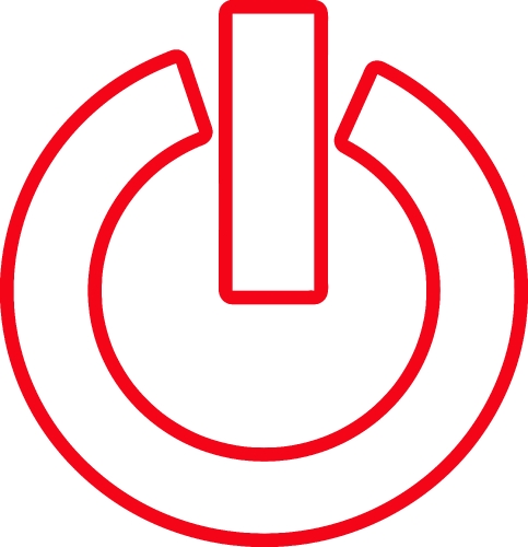 Power icon sign symbol design