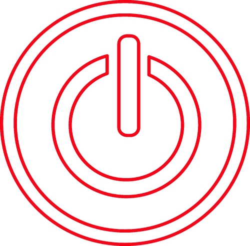 Power icon sign symbol design