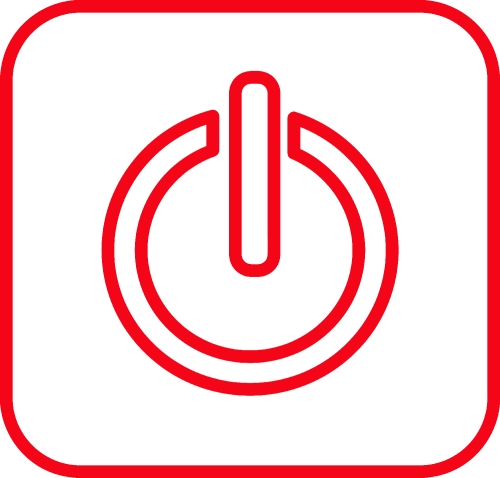 Power icon sign symbol design