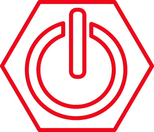 Power icon sign symbol design