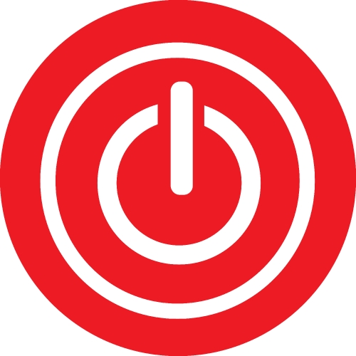 Power icon sign symbol design