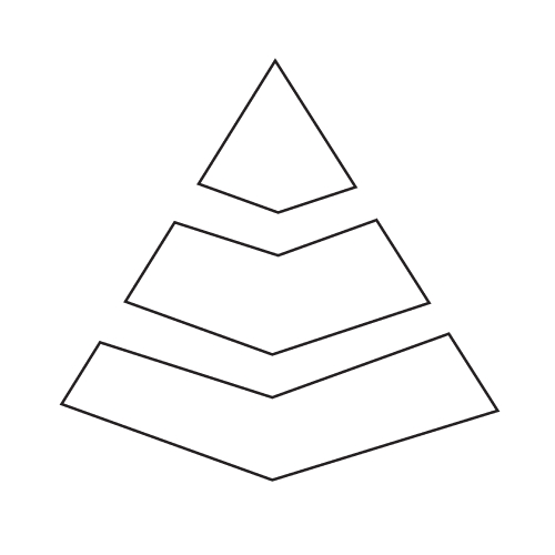 Pyramid Icon Illustration