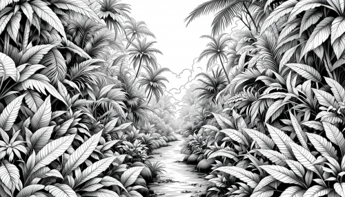 Rainforest of tropical plants Free Coloring Pages Coloring Book 22042025 (15)