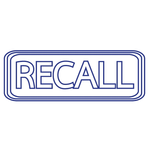 Recall stamp text 