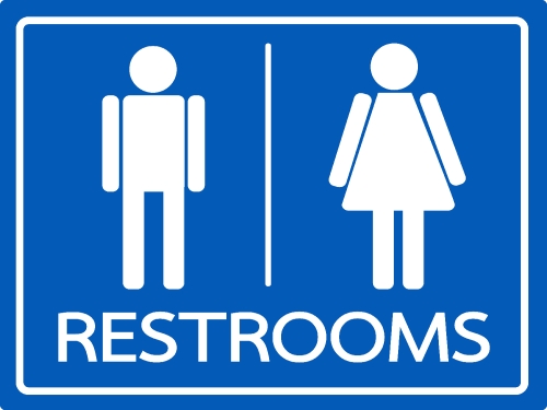 Restroom Symbol Male and Female  Icon