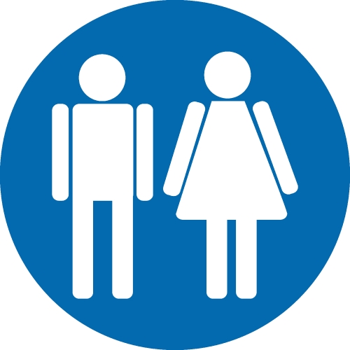 Restroom Symbol Male and Female  Icon