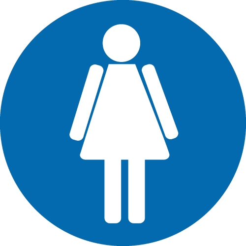 Restroom Symbol Male and Female  Icon