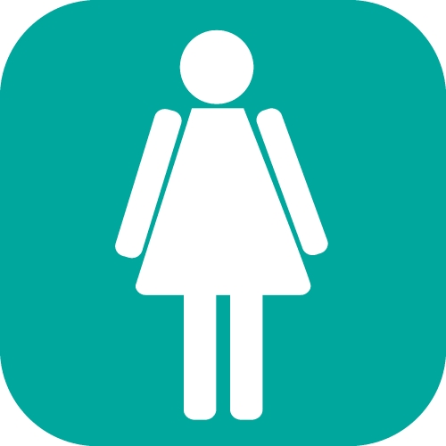 Restroom Symbol Male and Female  Icon