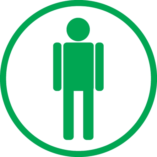 Restroom Symbol Male and Female  Icon