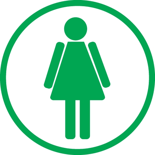 Restroom Symbol Male and Female  Icon