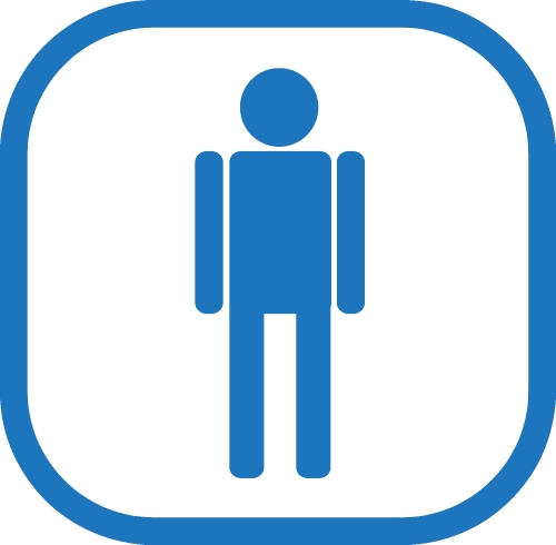 Restroom Symbol Male and Female  Icon