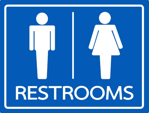 Restroom Symbol Male and Female  Icon