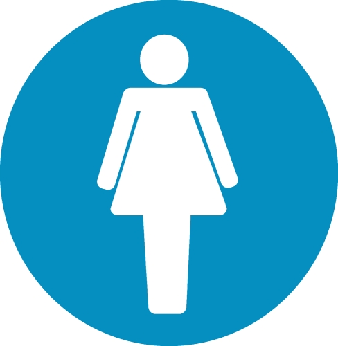 Restroom Symbol Male and Female  Icon