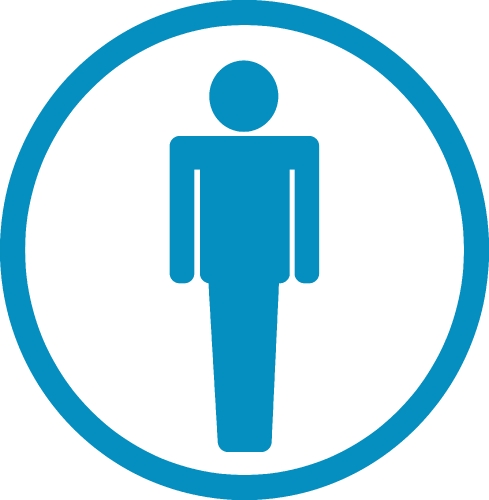 Restroom Symbol Male and Female  Icon