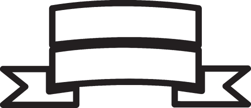 Ribbon icon sign design