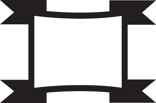Ribbon icon sign design