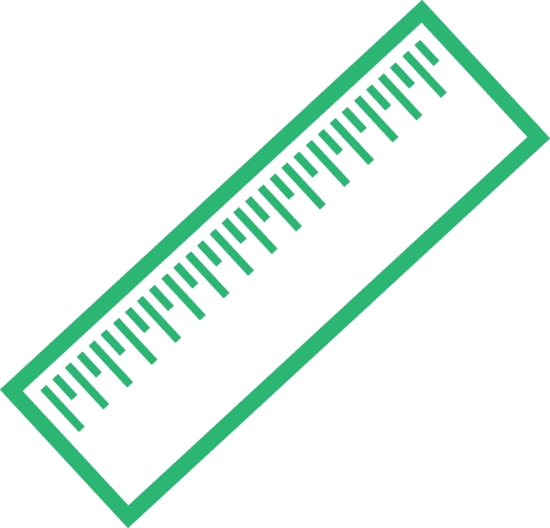 Ruler Icon Illustration sign design