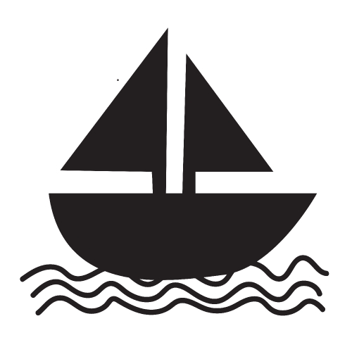 Sail boat icon 