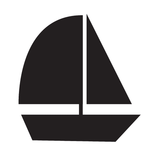 Sail boat icon 