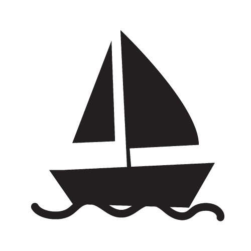 Sail boat icon 