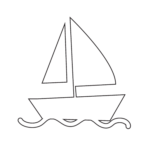 Sail boat icon 