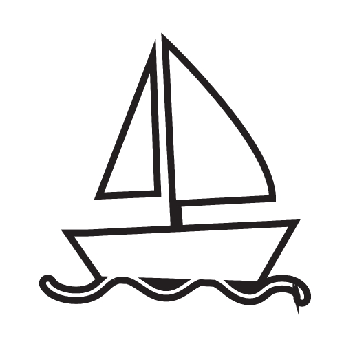 Sail boat icon 