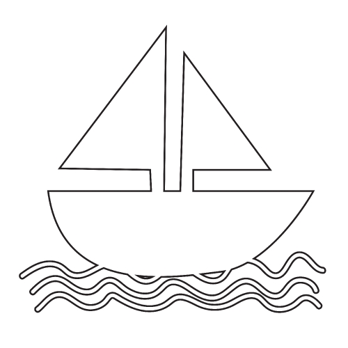 Sail boat icon 